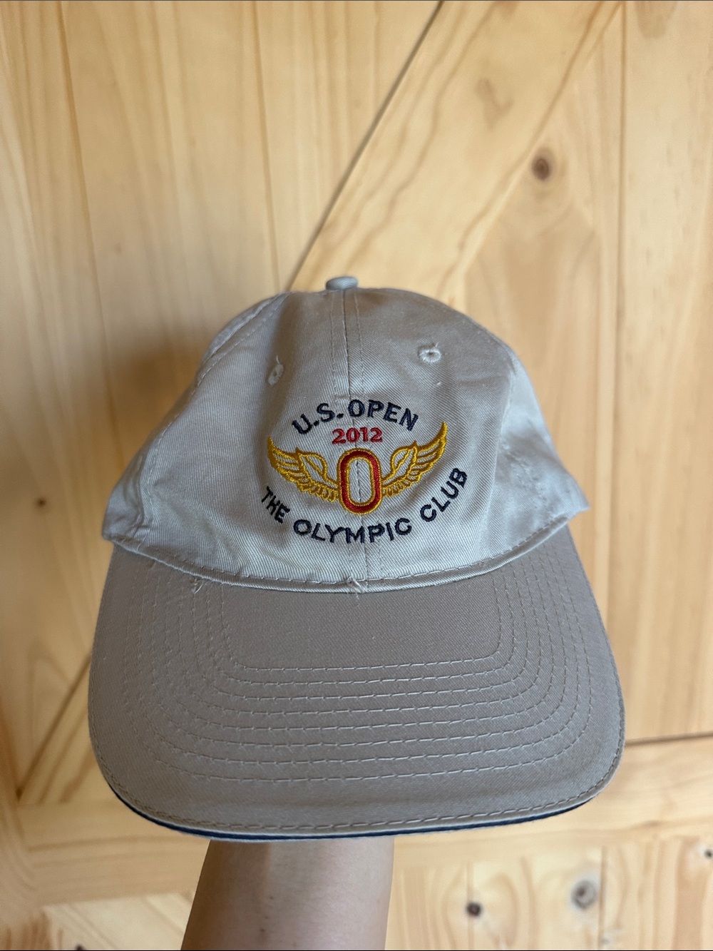 U.S. Open 2012 The Olympic Club Embroidered Men's Cap - Beige/Tan